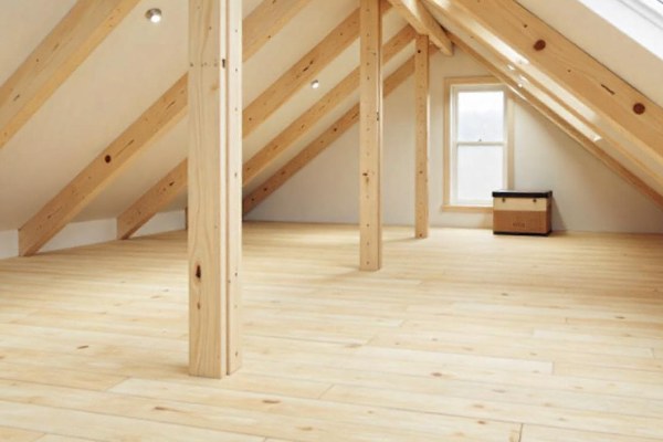 Loft boarded with raised legs over insulation in a Suffolk home